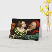 Carte Quentin Matsys - Amateurs jumelés (Fleur jaune)