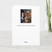 Carte Quentin Matsys - L'Adoration du Magi (Dos)