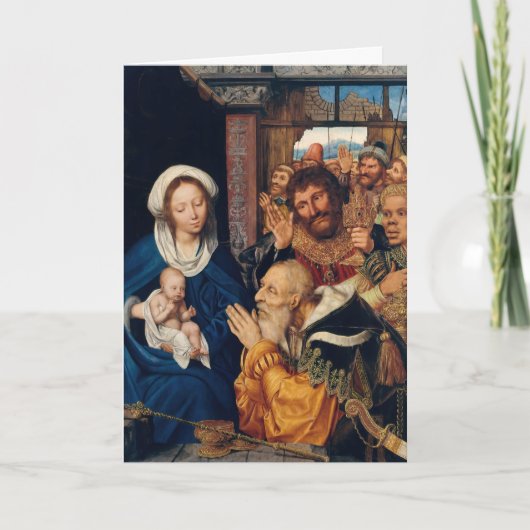 Carte Quentin Matsys - L'Adoration du Magi (Devant)