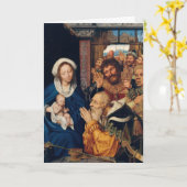 Carte Quentin Matsys - L'Adoration du Magi (Fleur jaune)
