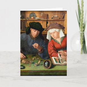 Carte Quentin Matsys - Le Moneylender et sa femme