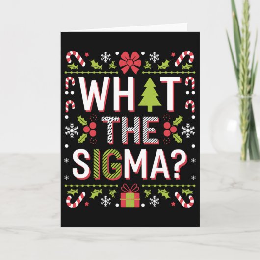Carte Qu'est-ce que le Sigma Funny Santa Clause Gen Alph (Devant)