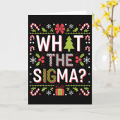 Carte Qu'est-ce que le Sigma Funny Santa Clause Gen Alph (Fleur jaune)