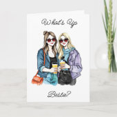 Carte Qu'est-ce que Up Bestie ? Il Suffit De Vérifier L' (Devant)