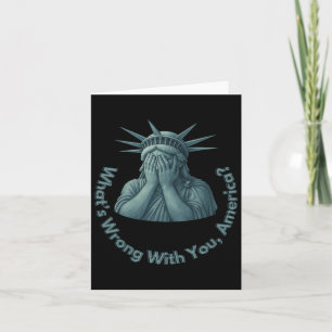 Carte Qu'est-ce qui ne va pas avec vous Wtf America Anti