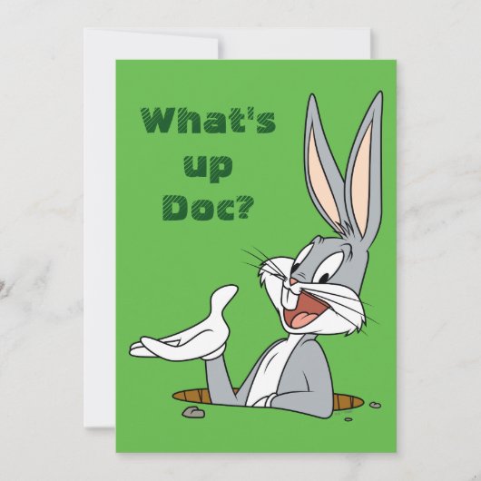 Carte QU'EST-CE QU'IL SE PASSE DOC?™ BUGS BUNNY™ Terrier (Devant)