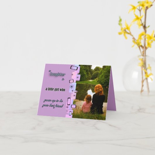 Carte Qu'est-ce qu'une fille (Fleur jaune)