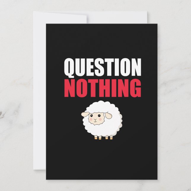 Carte Question Aucun mouton (Devant)