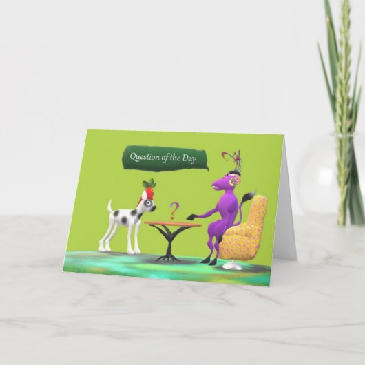 Carte Question du jour (Devant)