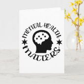 Carte Questions de santé mentale (Fleur jaune)