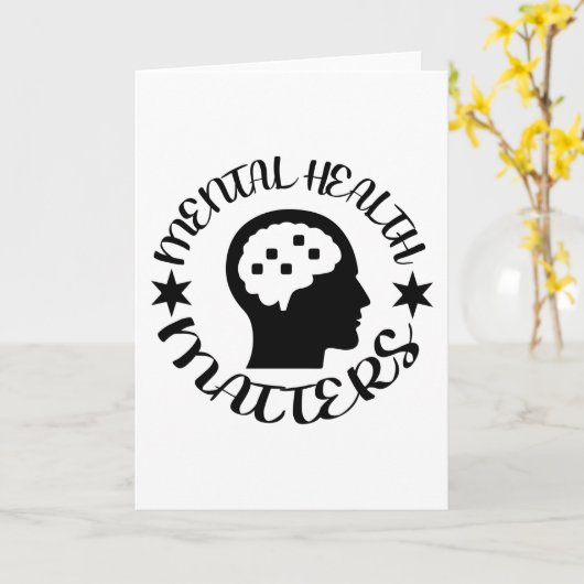 Carte Questions de santé mentale (Fleur jaune)