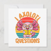Carte Questions sur l'Axolotl (Dos)