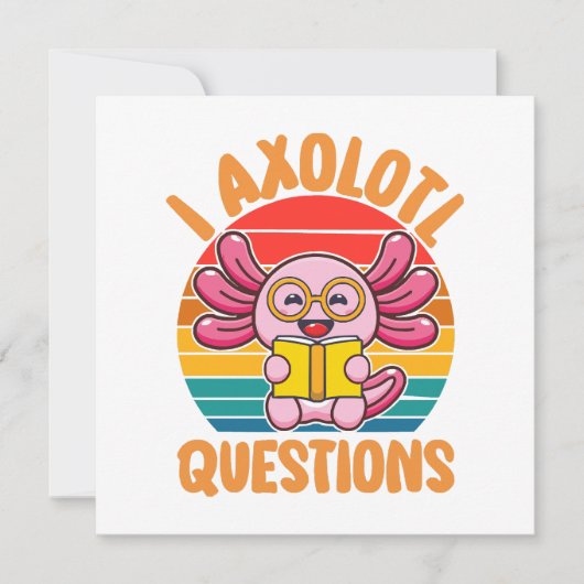Carte Questions sur l'Axolotl (Devant)