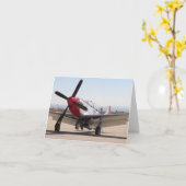 Carte Queue de rouge du mustang P-51 (Fleur jaune)