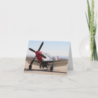 Queue de rouge du mustang P-51