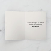 Carte Queue d'un chien d'anniversaire avec des lunettes (Intérieur)