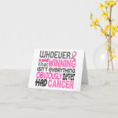 Carte Qui A Dit Le Cancer Du Sein (Fleur jaune)