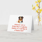 Carte Qui A Vu Un Chien Frisqué (Fleur jaune)