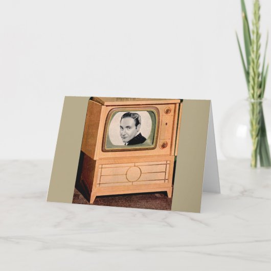 Carte Qui est à la télé (Devant)