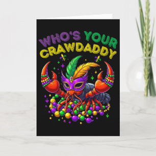 Carte Qui est votre Crawdaddy écrevisse bouffon perles d