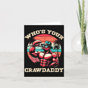 Carte Qui est votre Crawdaddy écrevisse rétro crayfish C