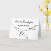 Carte Qui le Fils libère est libre en effet Bible Verse (Fleur jaune)