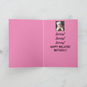Carte Qui Moi ? Anniversaire Drôle Grumpy Girl Désolé! (Intérieur)