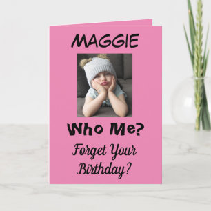 Carte Qui Moi ? Anniversaire Drôle Grumpy Girl Désolé!