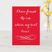 Carte Qui mon âme aime le romantisme (Fleur jaune)