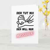 Carte Qui Ne Fait Rien Ne Veut Rien Masser (Fleur jaune)