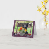 Carte Qui regarde (Fleur jaune)