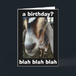 CARTE "QUI" S'OCCUPE DE "JE M'OCCUPE" LE CHÈVRE DIT JEUX<br><div class="desc">BLAH BLAH BLAH DIT QUE LA CHÈVRE... QUI SE SOUCIE QUE C'EST "VOTRE ANNIVERSAIRE"... JE M'INQUIÈTE "C'EST QUI !"</div>