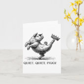 Carte Quiet Ggy Meme Feminist Subtle Humor Protest Resis (Fleur jaune)