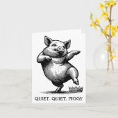 Carte Quiet Ggy Meme Feminist Subtle Humor Protest Resis (Fleur jaune)