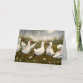 Carte Quiet Quack: White Duck Starry Night Goose (Devant)
