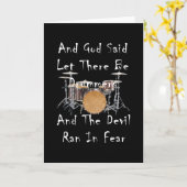 Carte Qu'il y ait des tambours (Fleur jaune)