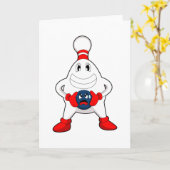 Carte Quille de bowling Boule de bowling (Fleur jaune)