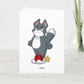 Carte Quilles de chat boule de quillage (Dos)