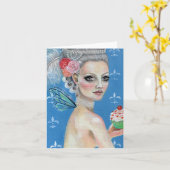 Carte Qu'ils mangent du gâteau (Fleur jaune)