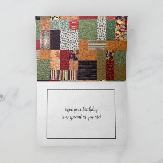 Carte Quilt d'automne (Intérieur)