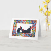 Carte Quilt série #2 (Fleur jaune)