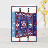 Carte Quilted Torah (Fleur jaune)