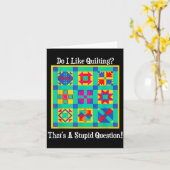 Carte Quilters Gift Quotes Vintage Blocks Patterns Patch (Fleur jaune)