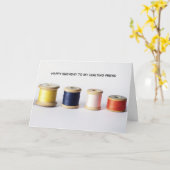 Carte Quilting Couture Ami Artisanat Adulte Anniversaire (Fleur jaune)