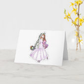 Carte Quinceanera (Fleur jaune)