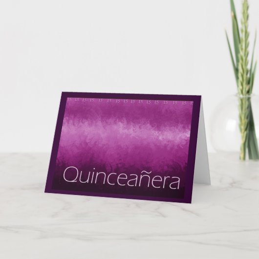 Carte Quinceanera (Devant)