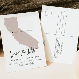 Carte QUINN- Californie Enregistrer la date Moveab