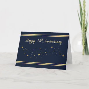 Carte Quinze Anniversaire de l'employé Parties scintilla