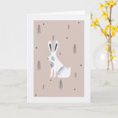 Carte Quirky Hare Easter Card (Fleur jaune)