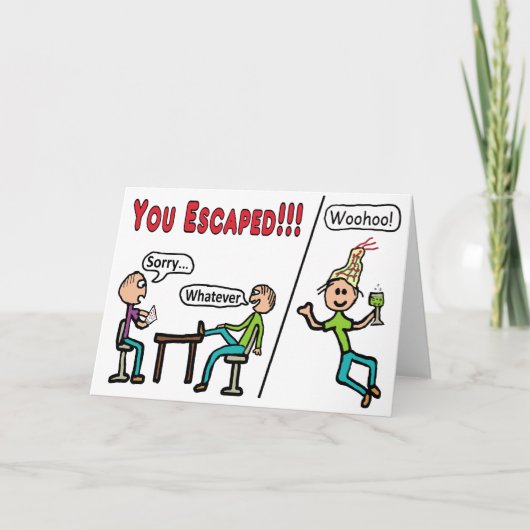 Carte Quitter le travail (Devant)